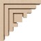 Ekena Millwork 2"W x 10"D x 10"H Thin Landon Rough Cedar Woodgrain TimberThane Corbel, Primed Tan CORUR02X10X10LANRCPR - alternate 3